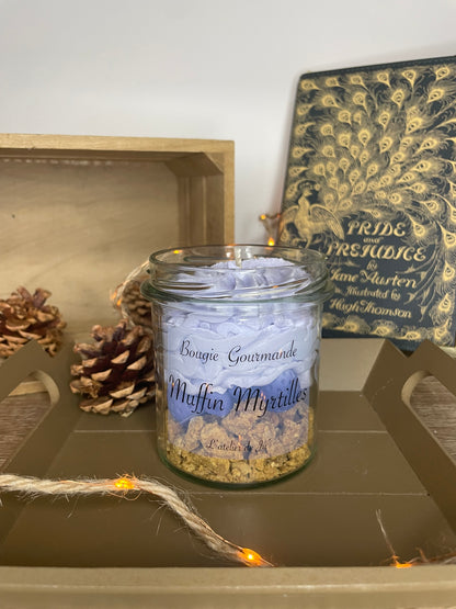 Bougie Muffin myrtilles