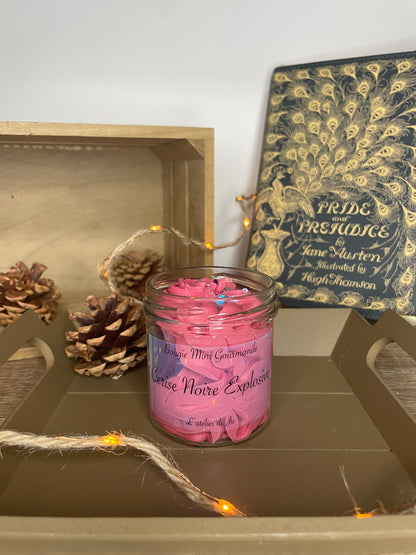 Bougie Cerise noire explosive