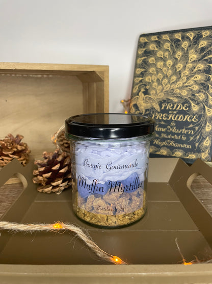 Bougie Muffin myrtilles